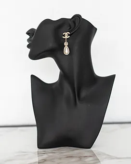 Chanel Vintage Pearl Drop Earrings