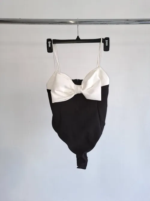 Bodysuit with Giant Ribbon