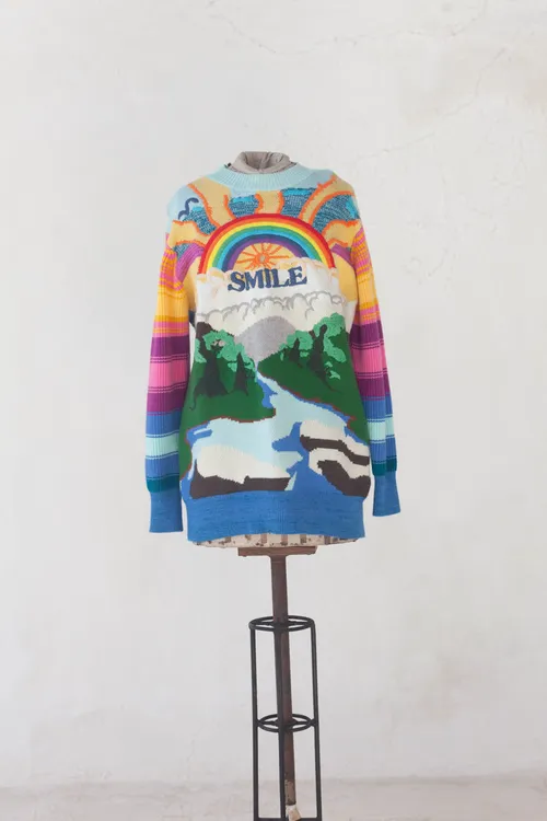 Stella McCartney Knitted  Multi Colored Sweater