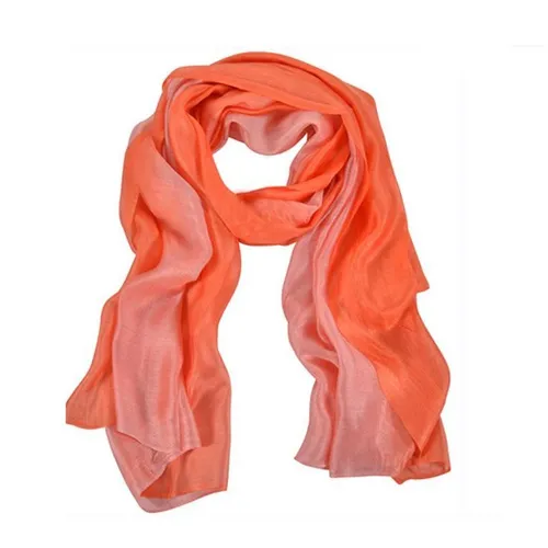 Orange Sheer Scarf