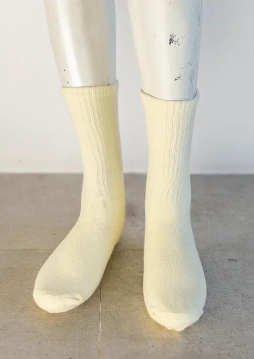 Pale Yellow Socks