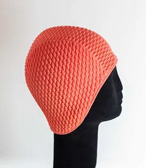 Retro Red Swimming Cap