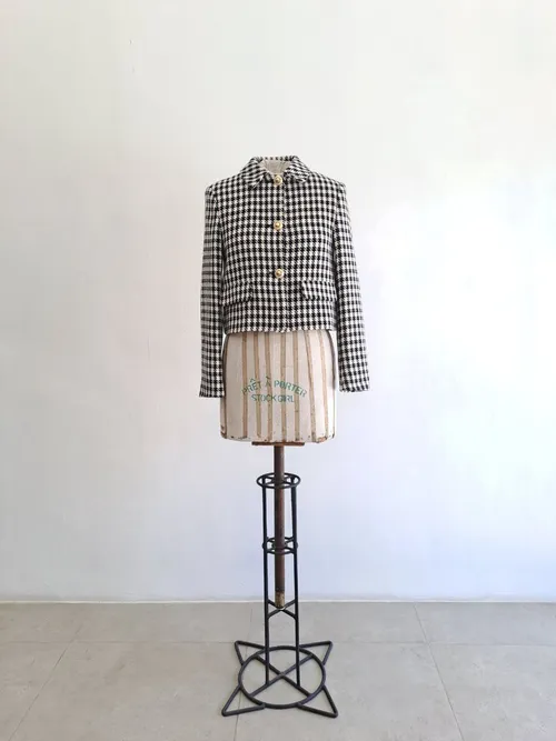 Black White Chequered Jacket