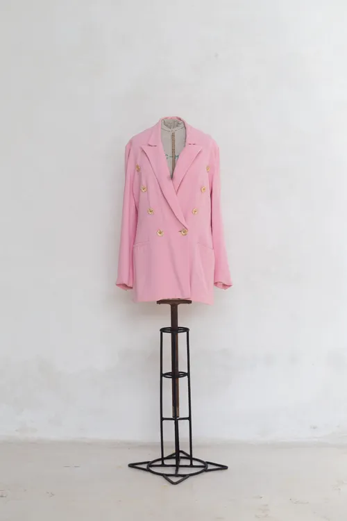 Vintage italian oversized pink jacket