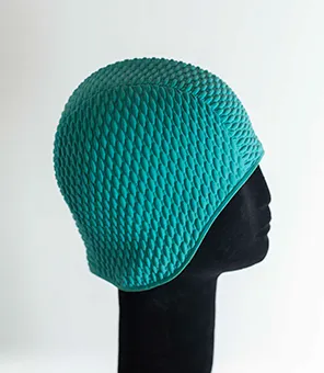 Retro Teal Swimming Cap