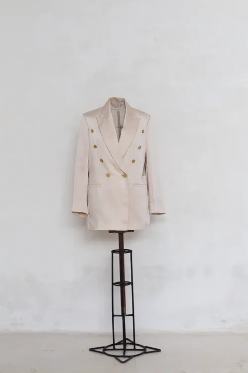 Silk italian smoking jacket