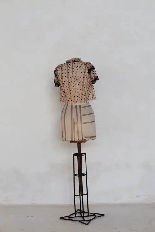 Sheer Polkadot Blouse