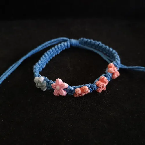 Blue Bracelet with Beads