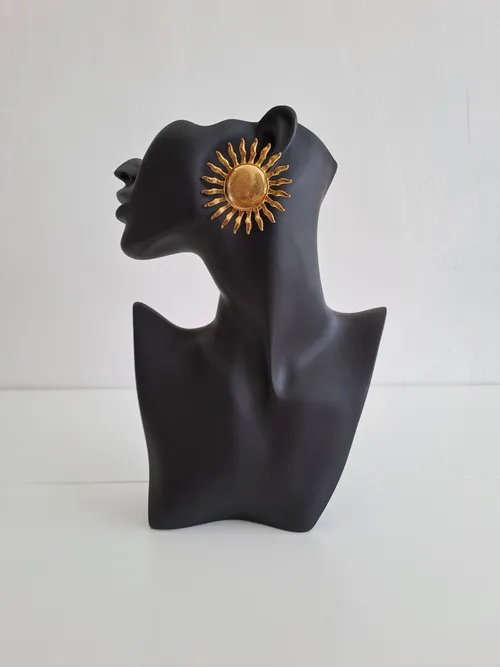 Big Sun Stud Earrings