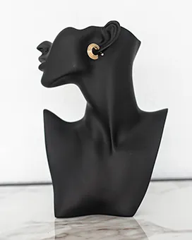  Retro Half Hoop Gold Earrings