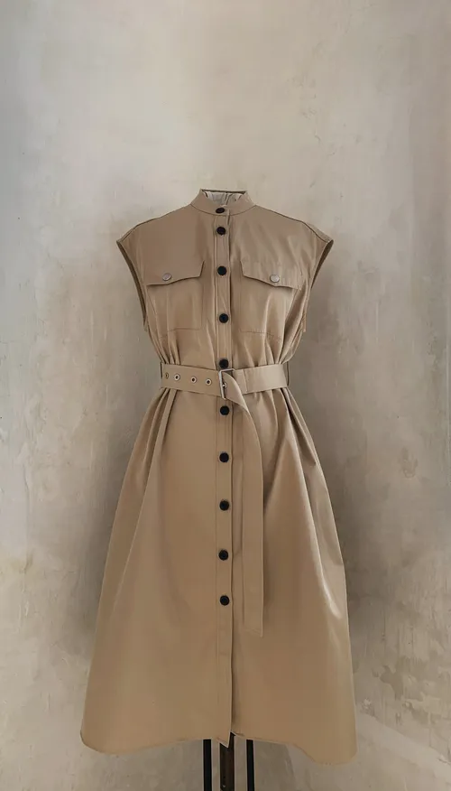 Christian Dior Belted Safari Dress
