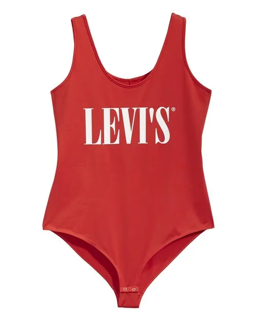 Red Swimsuit with Levi's Logo