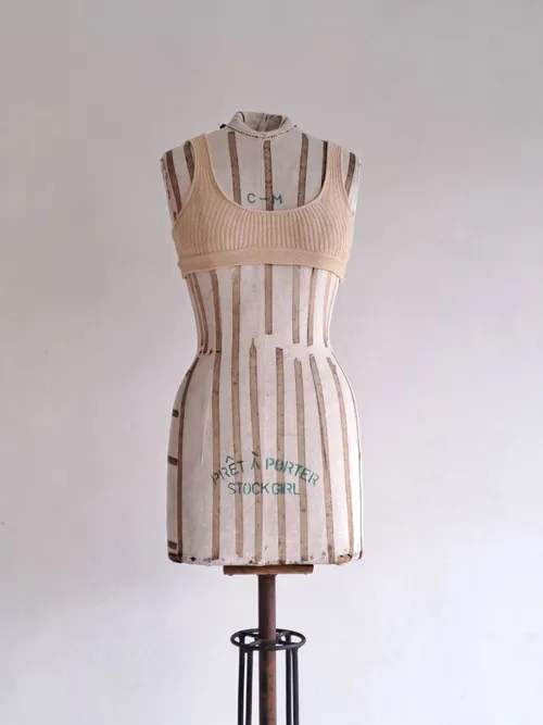 Cream Knitted Bra Top