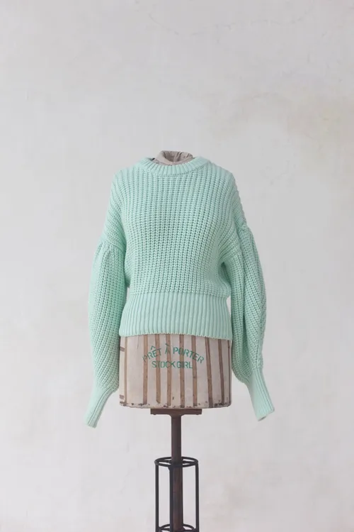 Mint Green Knitted Sweater