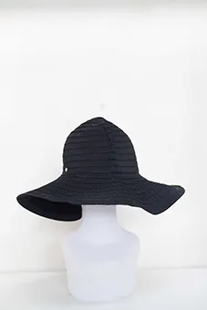 Black Wide Brim Floppy Hat