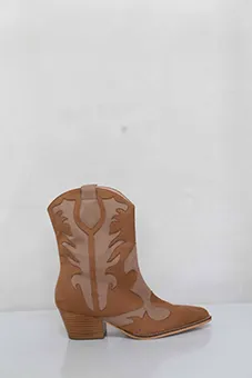 Cowboy Style Boots with Pattern