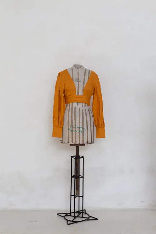 Ochre Yellow Long Sleeved Top
