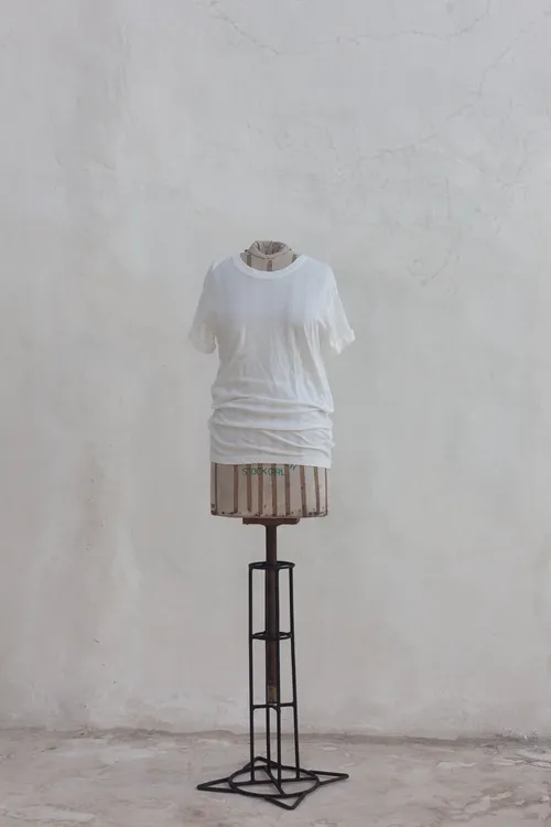 White Round Neck T-Shirt 