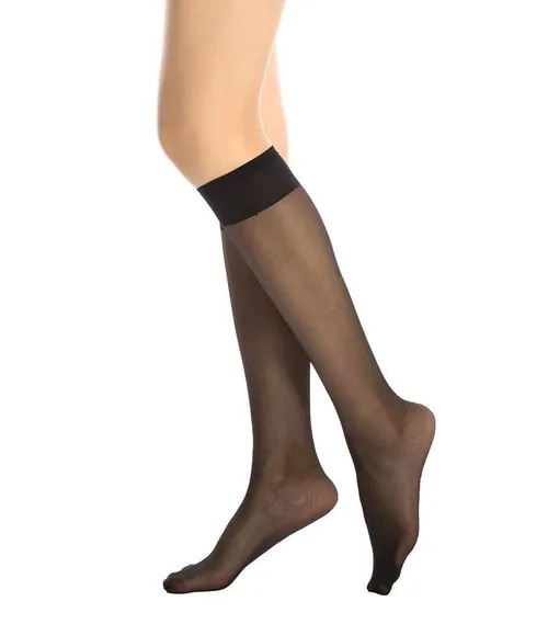 Black High Sheer Socks