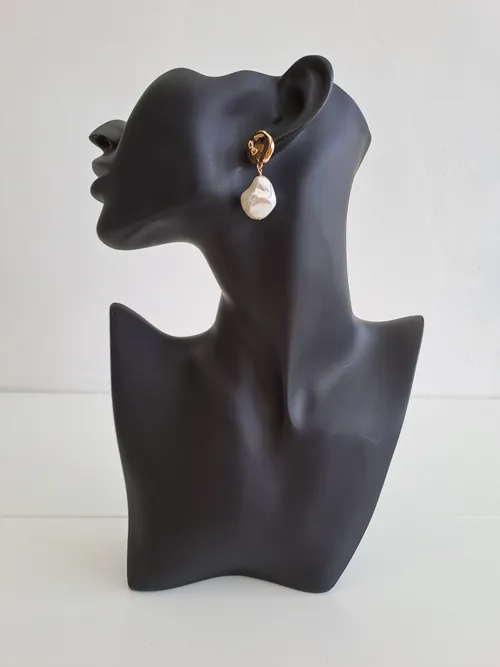 Gold Pearl Earrings