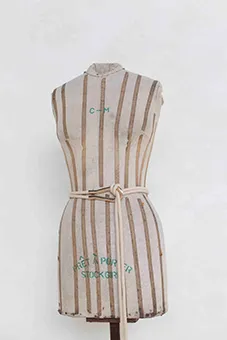 Cream Rope Belt with Gold Buckle