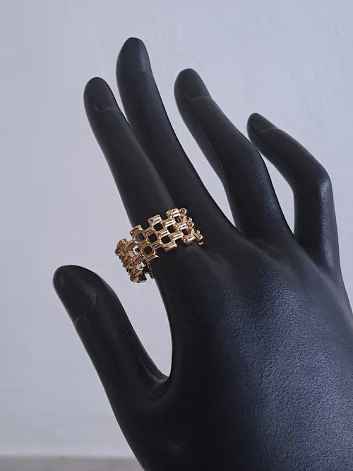 Rectangles Gold Ring