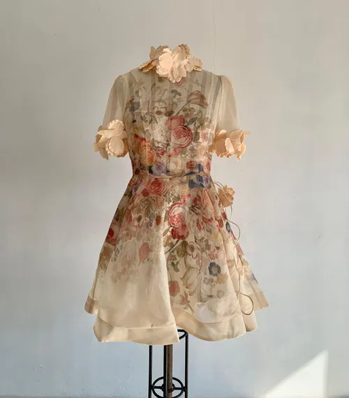 Zimmermann Luminosity Floral Dress With Belt