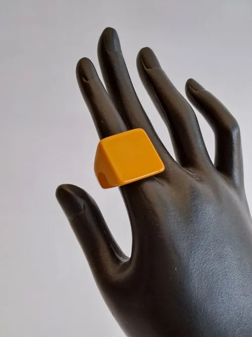 Light Brown Sculptural Ring