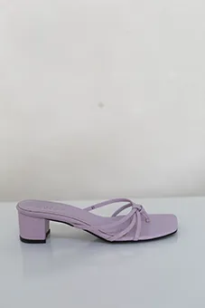 Lilac Block Heel Sandals