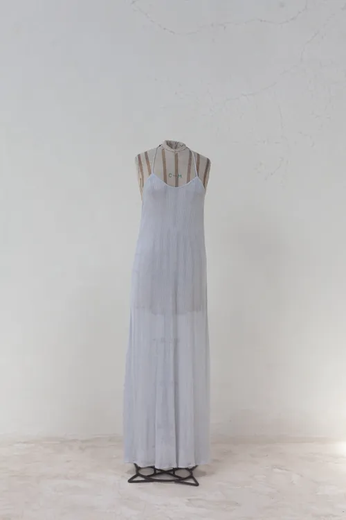 Grey Long Slip Dress