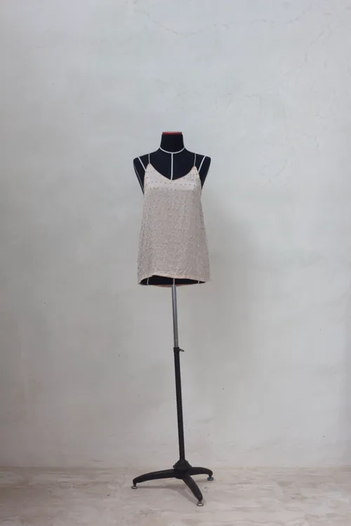  Pale Pink Satin Camisole