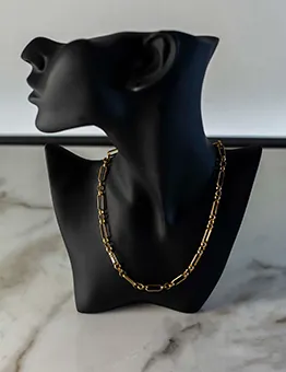 Gold Figaro Style Chain