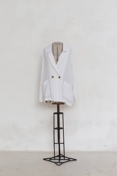White linen jacket