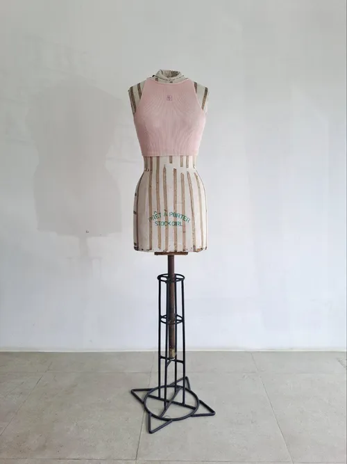 Pink Ribbed Crop Top