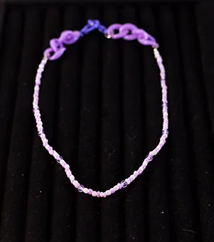Lilac and Pink Bead Necklace