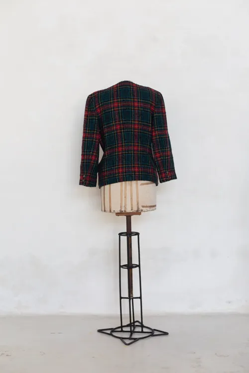 Tartan Tweed Vintage Jacket 