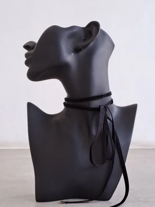 Black Velvet Tied Necklace