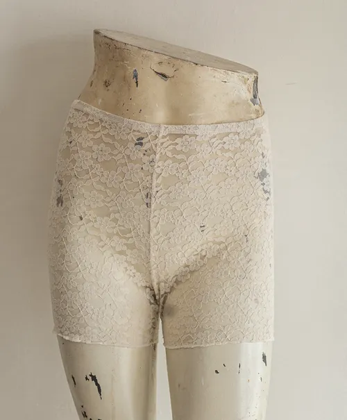 Cream Lace Floral Culottes