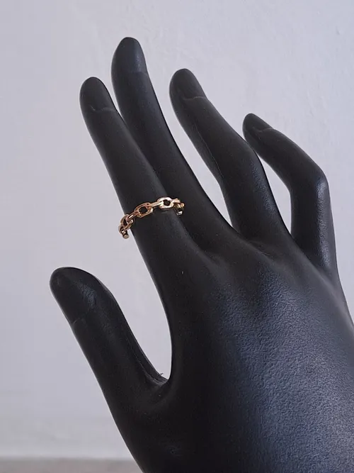 Small Gold Chain Ring