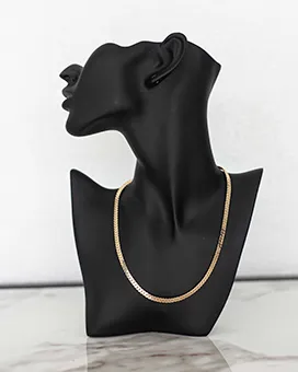 Gold Snake Skin Chain Necklace