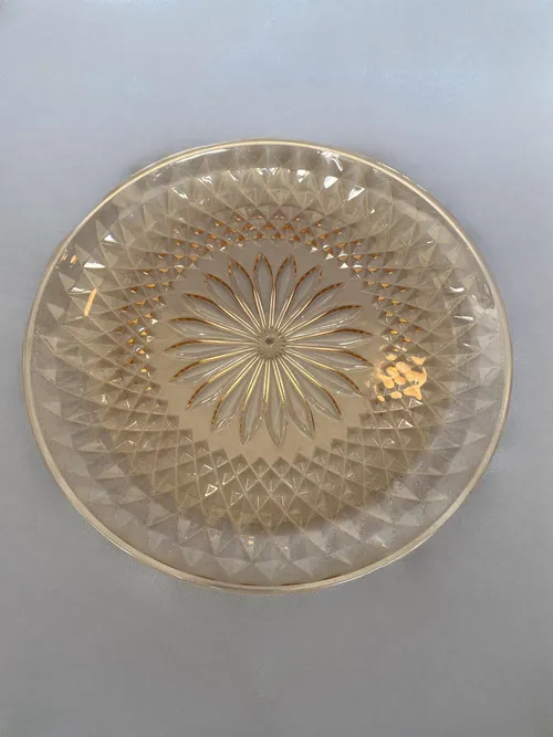 Vintage Pink Plate with Pattern