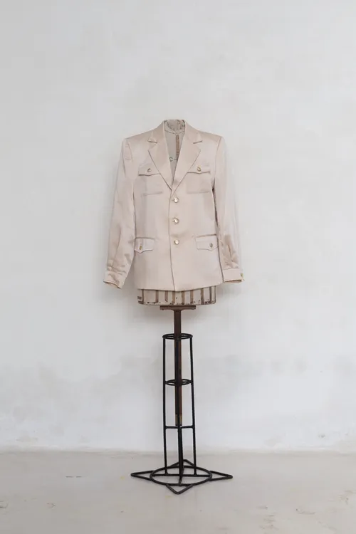 Silk safari jacket