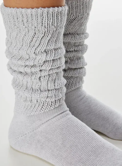 Grey Fuzzy Socks