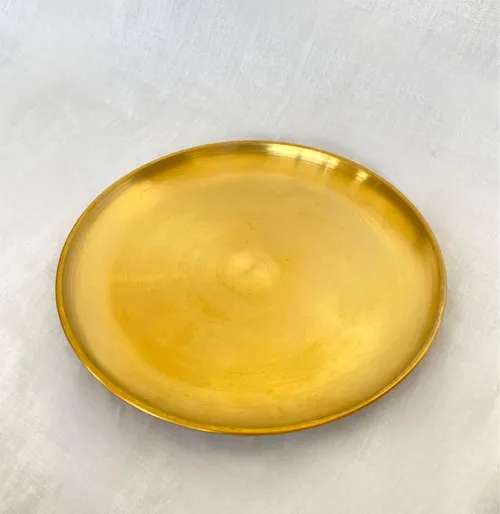 Gold Vintage Large Plate