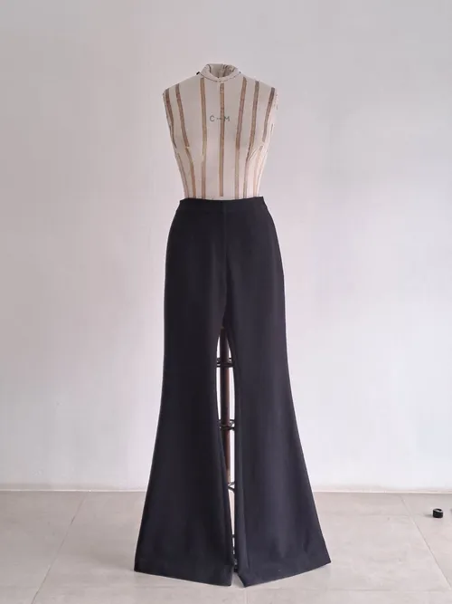 Black Flare Trousers