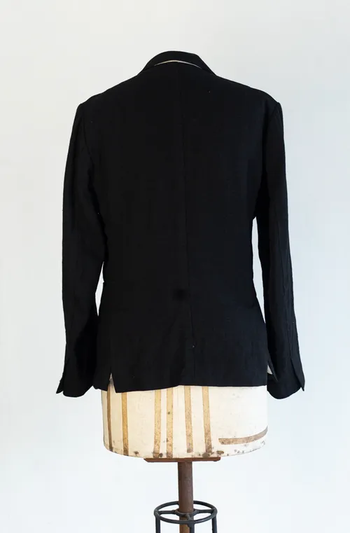 Black Blazer with Gold Buttons