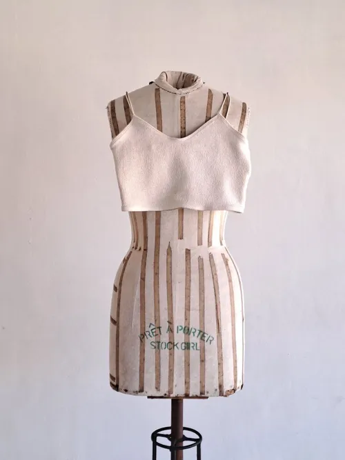 White Textured Bralette