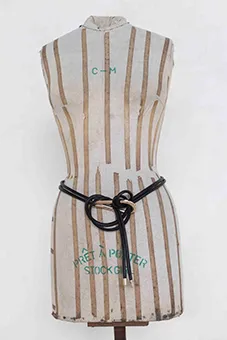 Black Rope Belt with Gold Inserts