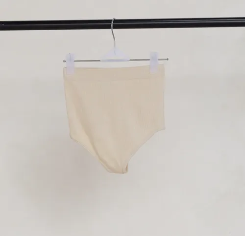 Beige High Waisted Briefs