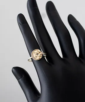 Moon and Star Ring